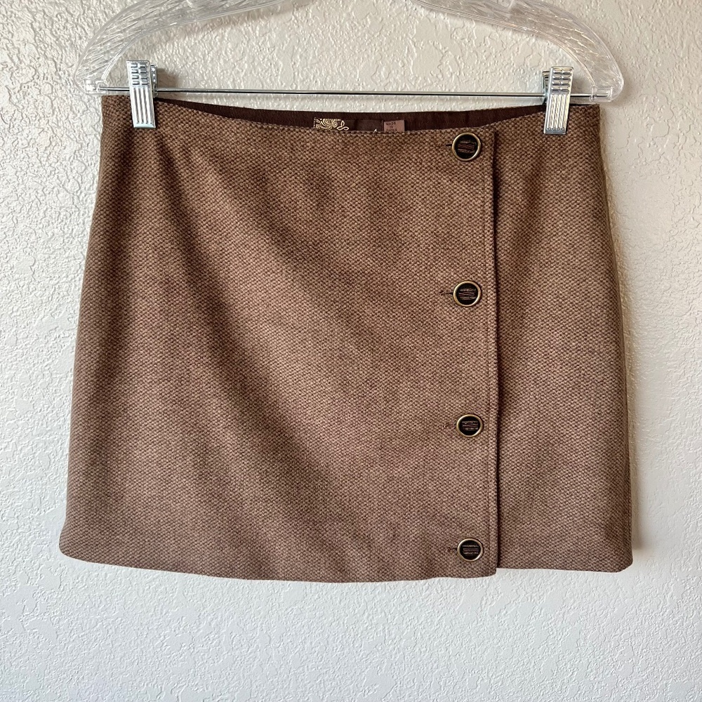 *FIRM PRICE* PrAna Nicky Wool Blend Wrap Mini Skirt - Picture 1 of 12